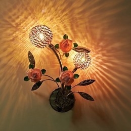 Apliques de parede Cristal Moderno Contemporâneo Metal