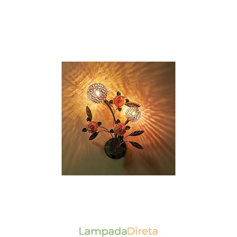 Apliques de parede Cristal Moderno Contemporâneo Metal