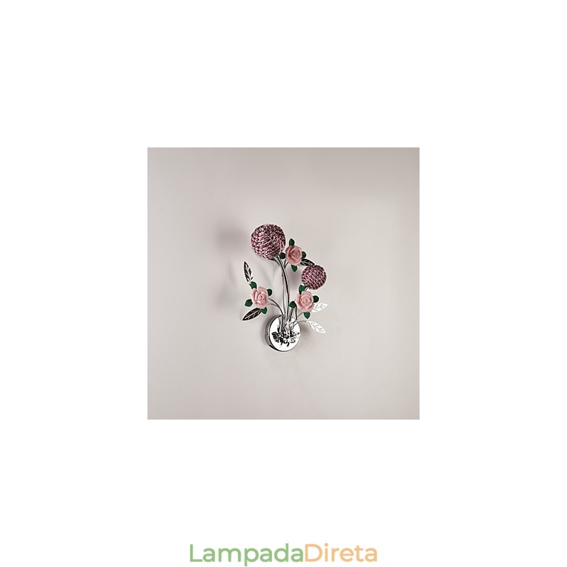 Apliques de parede Cristal Moderno Contemporâneo Metal