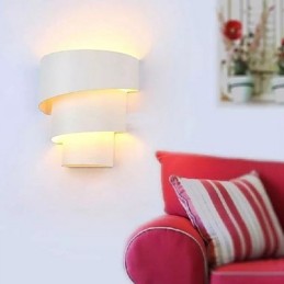 Luminária de parede espiral de design moderno de alta qualidade Luminária de parede criativa