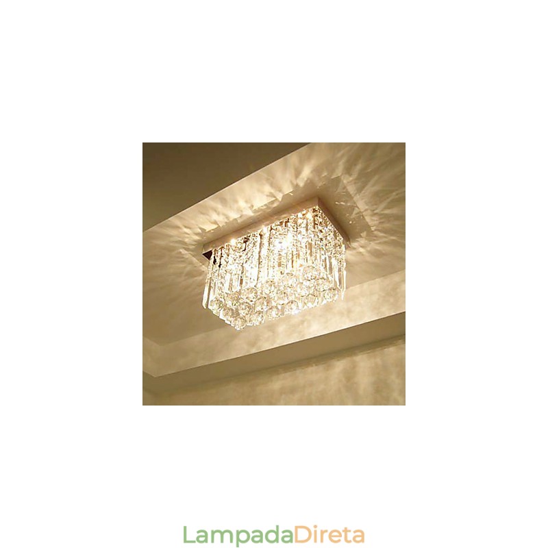 Moderno Contemporâneo Cristal Metal Montagem Embutida