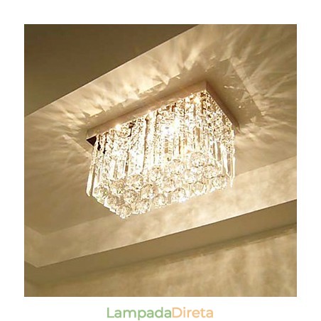 Moderno Contemporâneo Cristal Metal Montagem Embutida Moderno Contemporâneo Cristal Metal Montagem Embutida