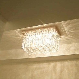 Moderno Contemporâneo Cristal Metal Montagem Embutida