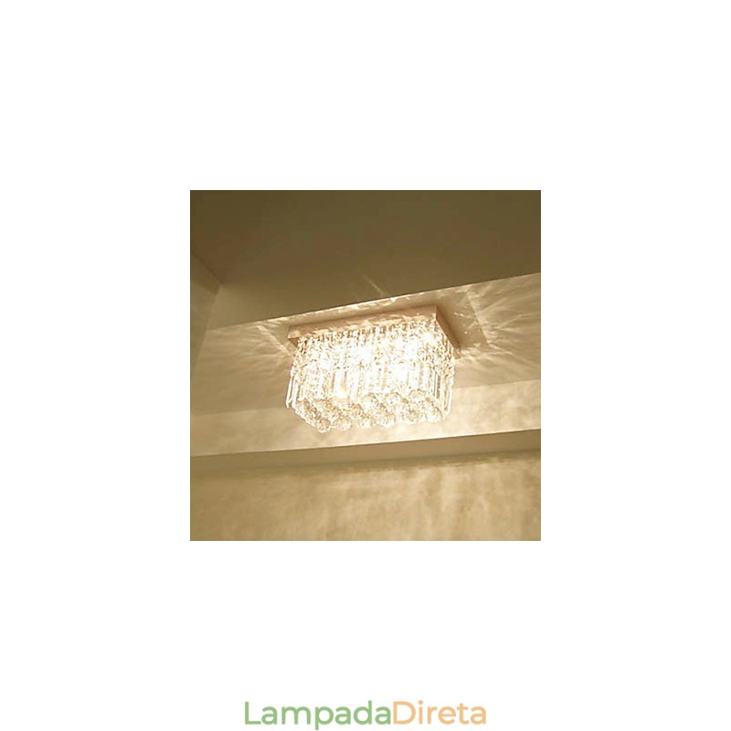 Moderno Contemporâneo Cristal Metal Montagem Embutida