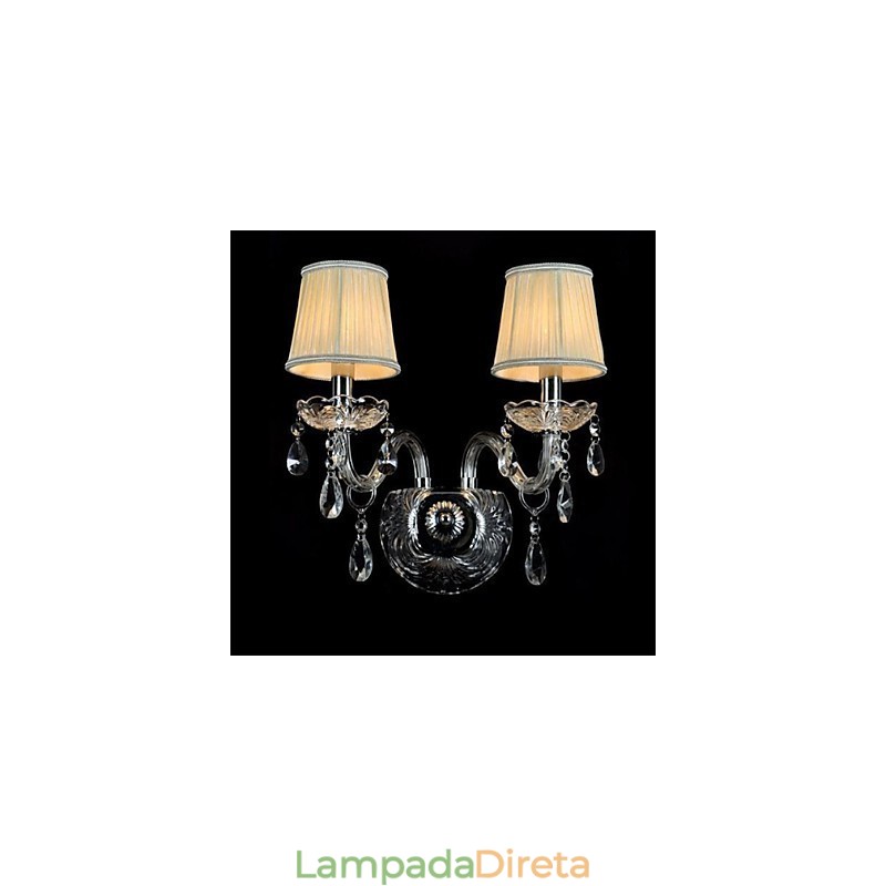 Cristal Mini Estilo Arandelas de Parede Vela Luzes de Parede Modernas Contemporâneas Vidro