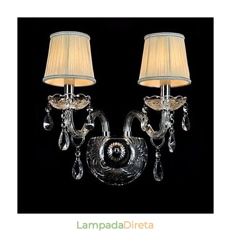 Cristal Mini Estilo Arandelas de Parede Vela Luzes de Parede Modernas Contemporâneas Vidro Cristal Mini Estilo Arandelas de Parede Vela Luzes de Parede Modernas Contemporâneas Vidro