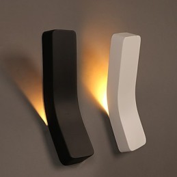 Luminária de parede de ferro forjado curvado criativo contraído e contemporâneo com luzes elétricas