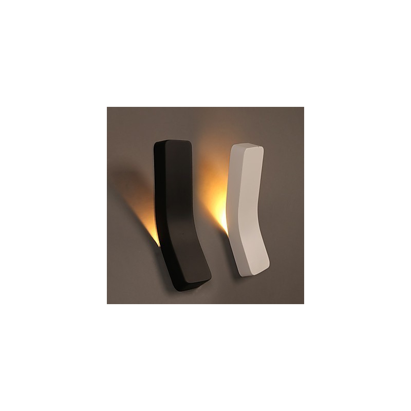Luminária de parede de ferro forjado curvado criativo contraído e contemporâneo com luzes elétricas