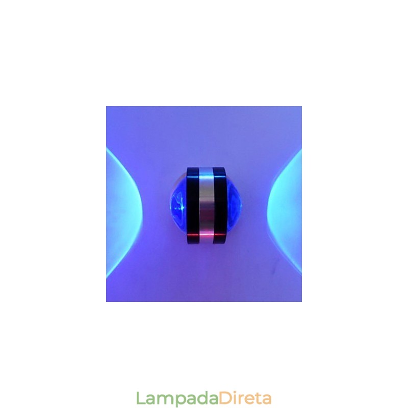 Luminárias de parede embutidas modernas contemporâneas de metal