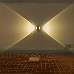 Luminárias de parede embutidas modernas contemporâneas de metal