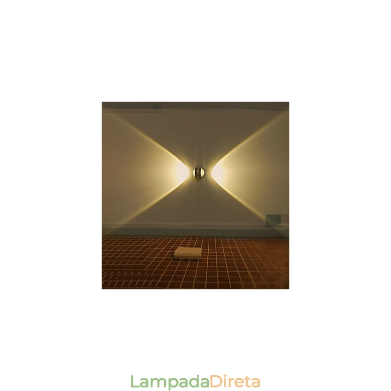 Luminárias de parede embutidas modernas contemporâneas de metal