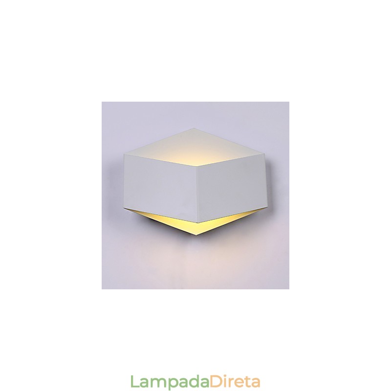 Luminária de parede acrílica criativa com diamante