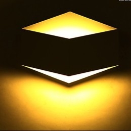 Luminária de parede acrílica criativa com diamante