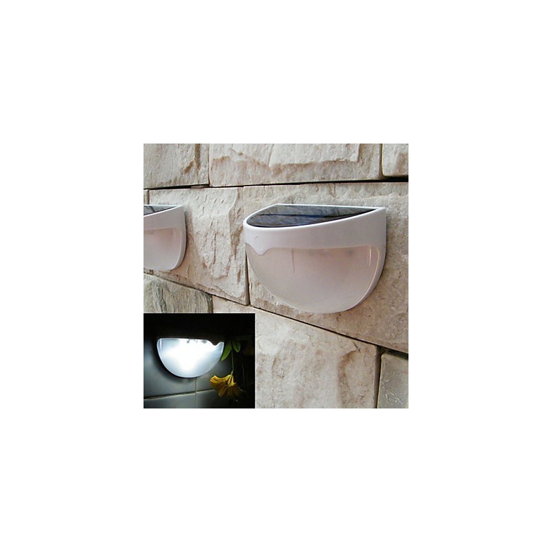 Lâmpada Solar Movida a Energia Solar Luz de Jardim Externa Sensor Automático Luz Solar Ativada (Branco)