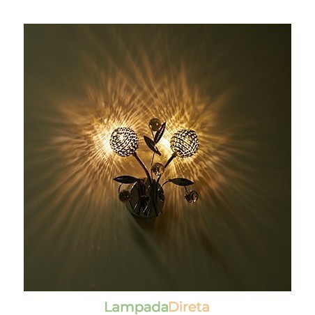 Apliques de parede Cristal Mini Estilo Moderno Contemporâneo Metal Apliques de parede Cristal Mini Estilo Moderno Contemporâneo Metal
