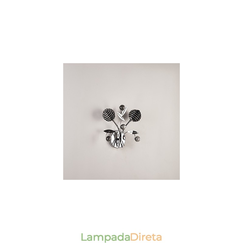 Apliques de parede Cristal Mini Estilo Moderno Contemporâneo Metal