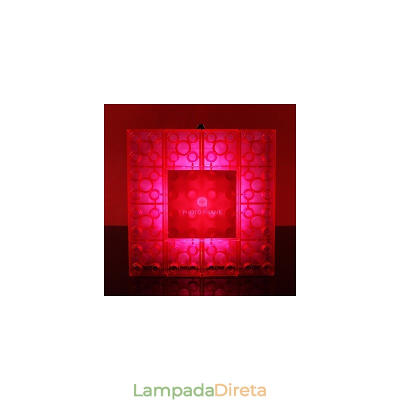 Blocos criativos Moldura Luz Colorida Bonitos Pequenos Presentes Lâmpada de Parede Cinto Gancho Luzes