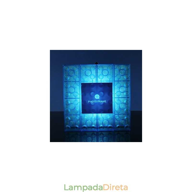 Blocos criativos Moldura Luz Colorida Bonitos Pequenos Presentes Lâmpada de Parede Cinto Gancho Luzes