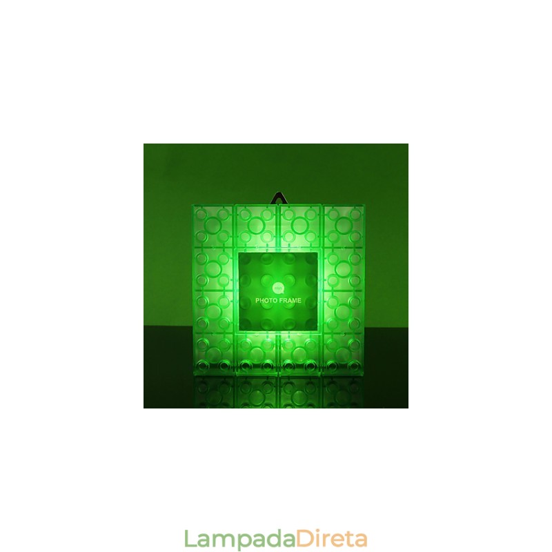 Blocos criativos Moldura Luz Colorida Bonitos Pequenos Presentes Lâmpada de Parede Cinto Gancho Luzes