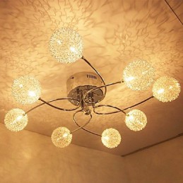 Moderno Contemporâneo Cristal Galvanizado Montagem Embutida