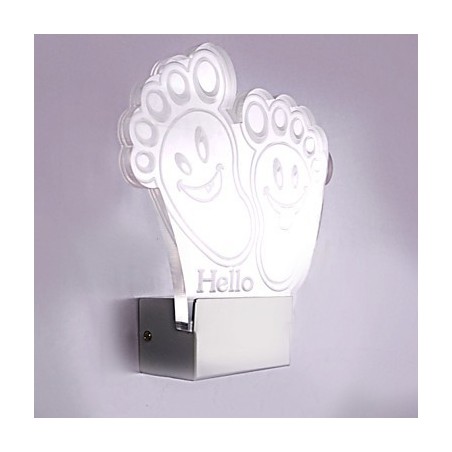 Luminária de parede acrílica PVC Lâmpada de luz Chip Moderna Contemporânea Metal Luminária de parede acrílica PVC Lâmpada de luz Chip Moderna Contemporânea Metal