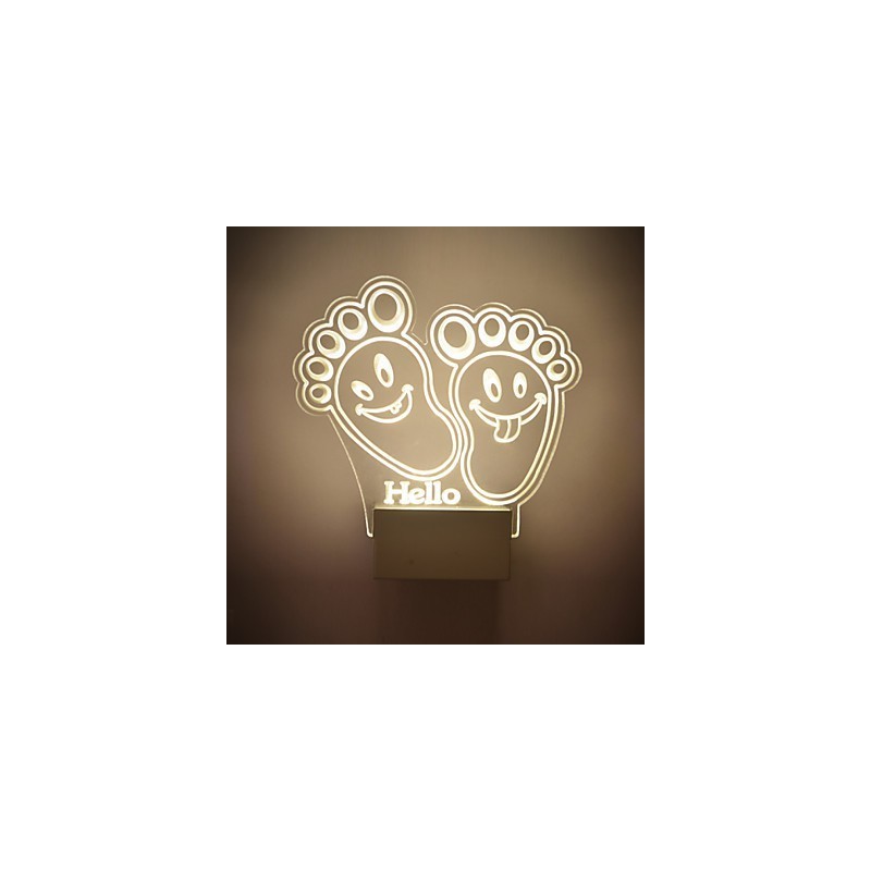 Luminária de parede acrílica PVC Lâmpada de luz Chip Moderna Contemporânea Metal