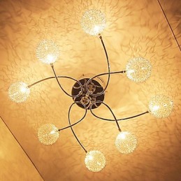 Moderno Contemporâneo Cristal Galvanizado Montagem Embutida