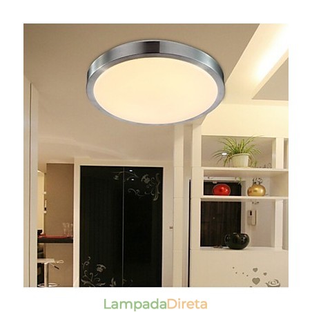 Luminárias embutidas 7W Luz redonda simples moderna Diâmetro 20CM Luminárias embutidas 7W Luz redonda simples moderna Diâmetro 20CM