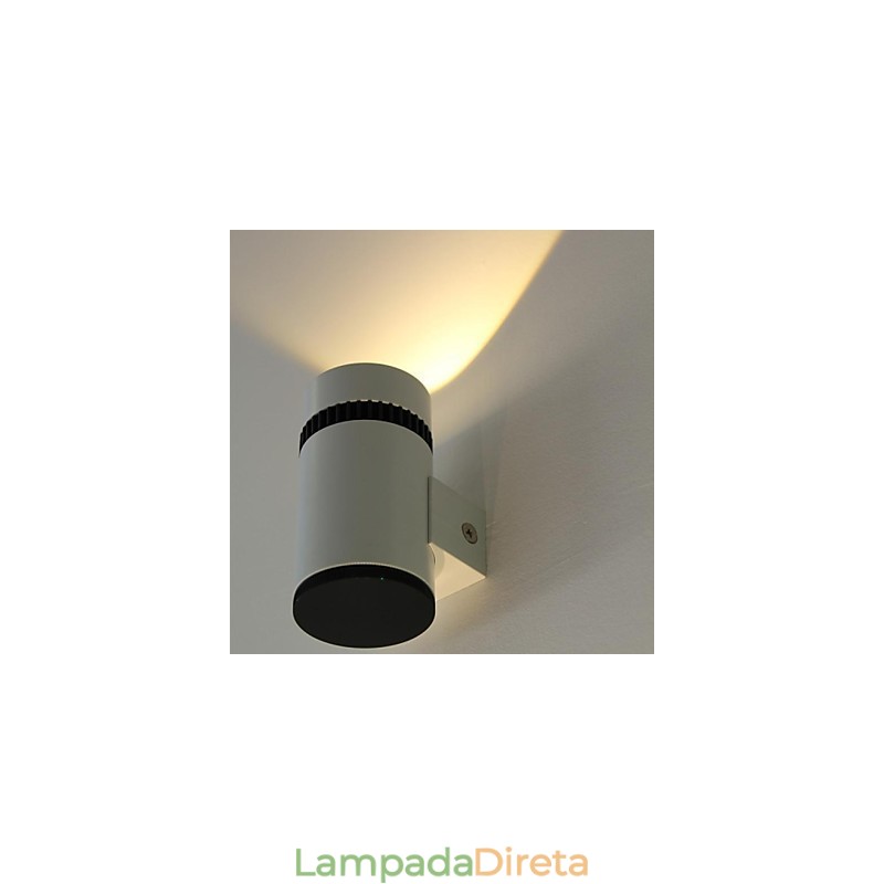 Luminárias de parede embutidas modernas contemporâneas de metal