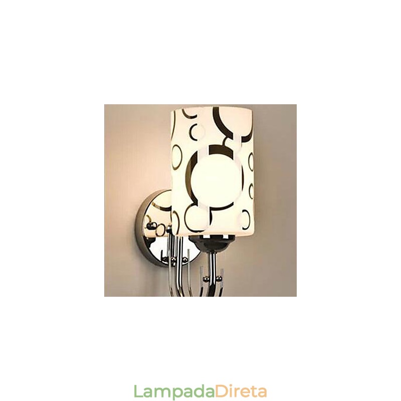 Luminária de parede de cristal criativa contemporânea e contratada
