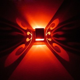 Luminária de parede criativa borboleta
