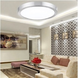 Luminárias embutidas 7W Luz redonda simples moderna Diâmetro 20CM