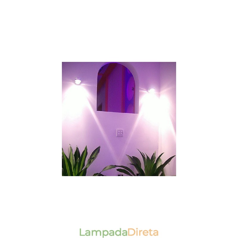 Luminária de parede moderna com luz difusa Design Sci Fi