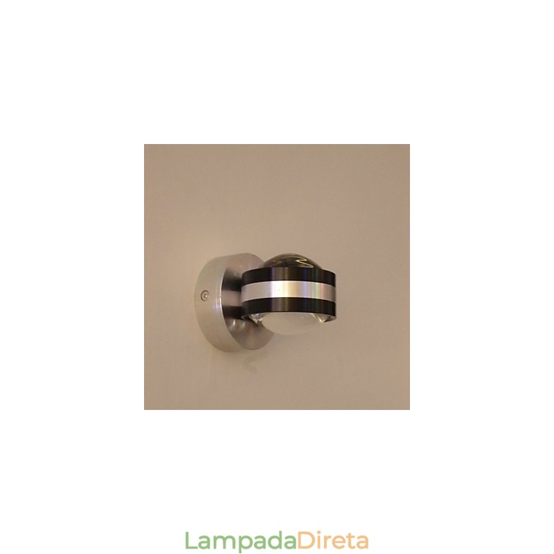 Luzes de escada Arandelas de parede de alumínio de dupla face Modernas e contemporâneas de metal