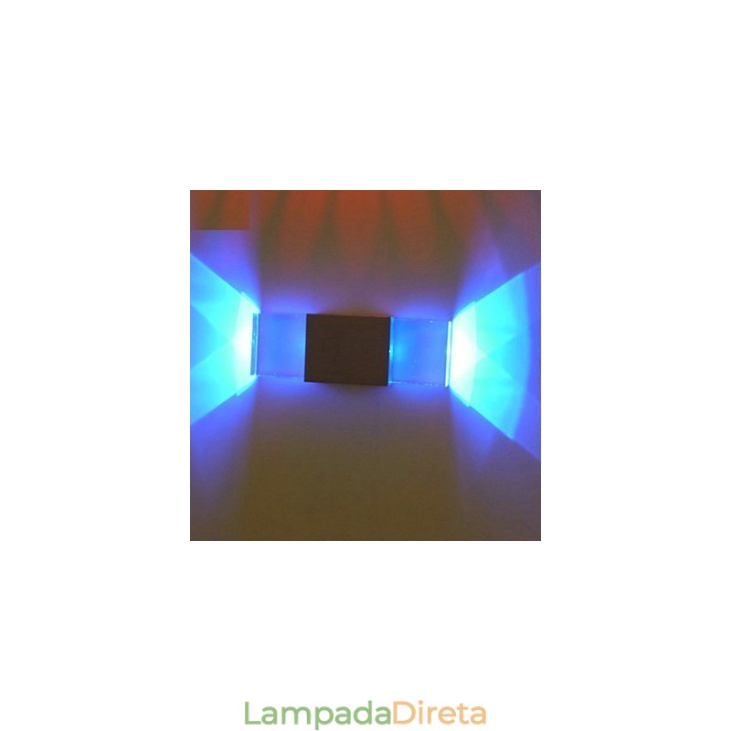 Luminária de parede quadrada de alumínio, modelo de bar criativo, arandelas de parede modernas e contemporâneas de metal