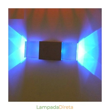 Luminária de parede quadrada de alumínio, modelo de bar criativo, arandelas de parede modernas e contemporâneas de metal Luminária de parede quadrada de alumínio, modelo de bar criativo, arandelas de parede modernas e contemporâneas de metal