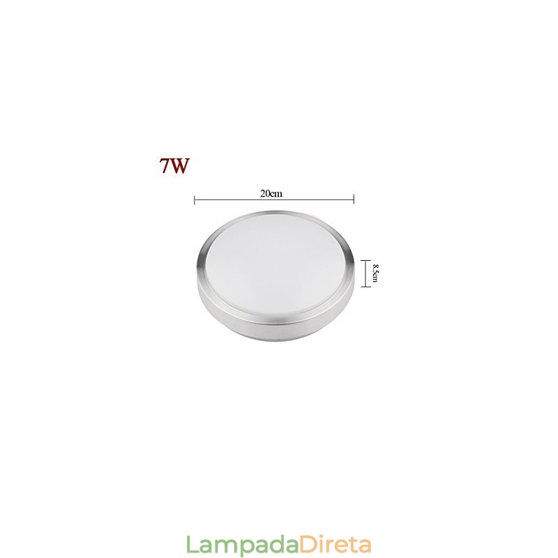 Luminárias embutidas 7W Luz redonda simples moderna Diâmetro 20CM