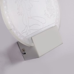 Luminária de parede acrílica PVC Lâmpada de luz Chip Moderna Contemporânea Metal 5W