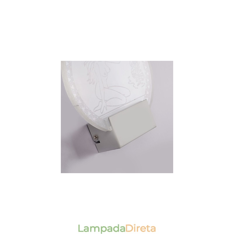 Luminária de parede acrílica PVC Lâmpada de luz Chip Moderna Contemporânea Metal 5W