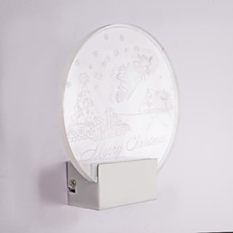 Luminária de parede acrílica PVC Luminária moderna contemporânea Metal
