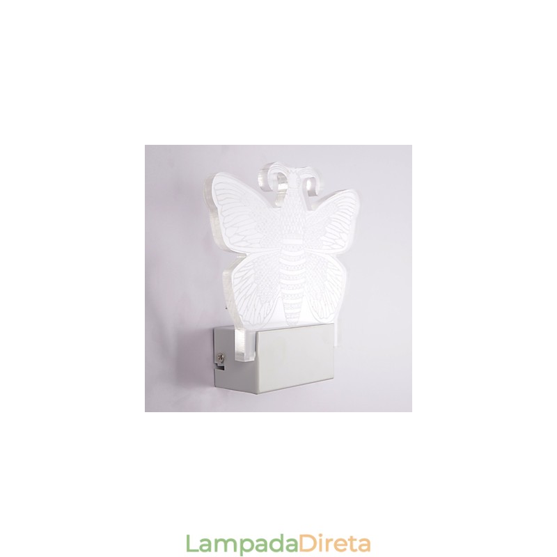 Luminária de parede acrílica PVC Luminária moderna contemporânea Metal