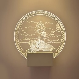 Luminária de parede acrílica PVC Luminária moderna contemporânea Metal