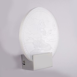 Luminária de parede acrílica PVC Luminária moderna contemporânea Metal