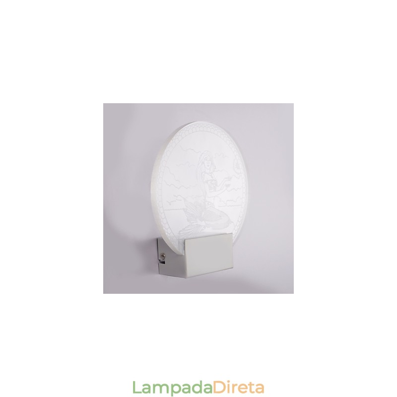 Luminária de parede acrílica PVC Luminária moderna contemporânea Metal