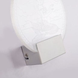 Luminária de parede acrílica PVC Luminária moderna contemporânea Metal