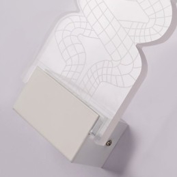 Luminária de parede acrílica PVC Lâmpada de luz Chip Moderna Contemporânea Metal