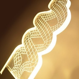Luminária de parede acrílica PVC Lâmpada de luz Chip Moderna Contemporânea Metal
