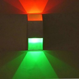 Modelo de barra criativa trapezoidal dupla arandelas de parede modernas contemporâneas de metal