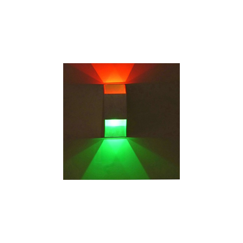 Modelo de barra criativa trapezoidal dupla arandelas de parede modernas contemporâneas de metal