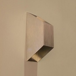 Modelo de barra criativa trapezoidal dupla arandelas de parede modernas contemporâneas de metal